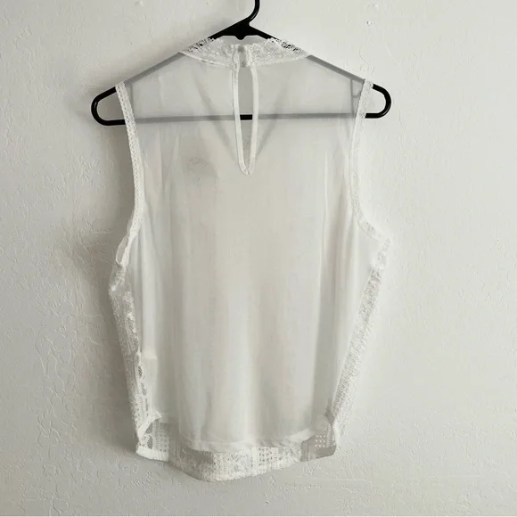 Free People- Tea Party sheer lace crop tank top in Ivory- medium - Picture 12 of 12